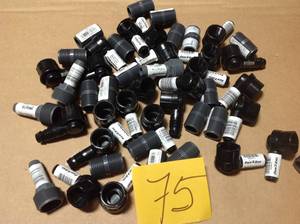 lot 75 image: Assorted lot of Rain Bird 12 in. Barb x 12 in. Female Pipe Thread Irrigation Swing Pipe Elbow in good condition