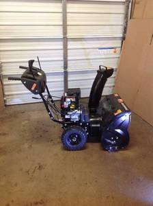 lot 110 image: Power Care 24 in. Two-Stage Gas Snow Blower with Electric Start and Headlight in good working conditions
