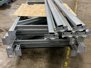 lot 38 image: Lot Of Galvanized Steel Pallet Racking