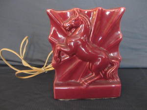 Ceramic Horse Lamp