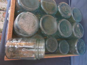 Blue Canning Jars