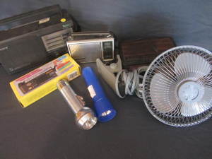 Fan, Radio, Flashlights