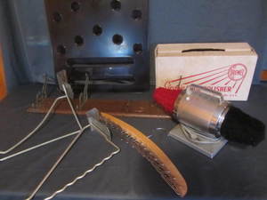Shoe Polisher, Hat Rack, Hangers