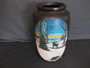 Weymans Snuff Jar - Painted