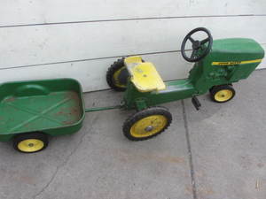John Deere Pedal Tractor & Wagon