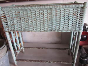 Vintage Wicker Plant Stand