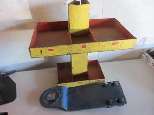 Vintage Bolt Bin & Toy Trailer