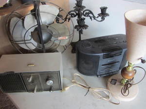 Table Fan, Radios, Lamp