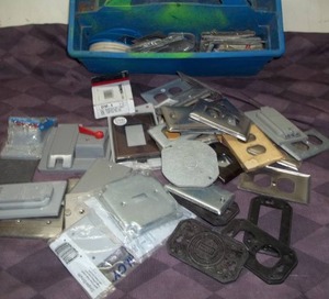 lot 58 image: Switch and Plate Covers