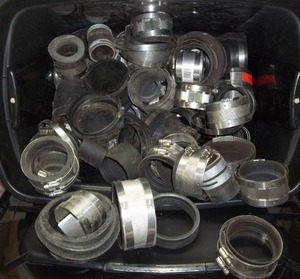 lot 108 image: Pipe Clamps and Other Plumbing Supplies