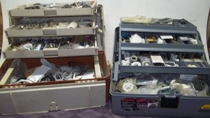 lot 134 image: Tackle Boxes Filled with Hardware