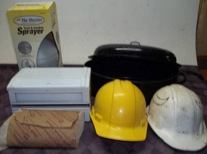 lot 178 image: Hard Hats, Sprayer, and More