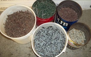 lot 193 image: Nails with Rubber Washers