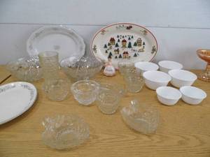 Glassware - Corell Bowls - Carnival Glass