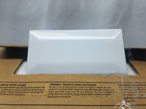 lot 17 image: American Olean Profiles 80-Pack Ice White 3-in x 6-in Ceramic Wall Tile (Common 3-in x 6-in Actual 3.01-in x 6.03-in)