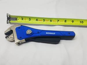 lot 21 image: Kobalt Ratcheting Rapid Adjust 1-Piece 8-in Steel and Plastic Adjustable Wrench