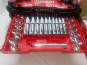 lot 4 image: CRAFTSMAN VERSASTACK 216-Piece  Missing 14 and 38 ratchets