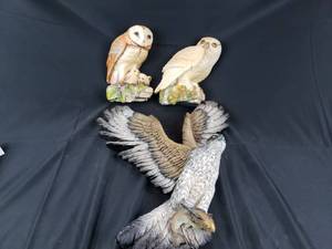 lot 31 image: Legend Barn Owl, Snowy Owl, Bossons Osprey Collectible Decoratives