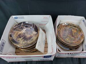 lot 37 image: 18 Collectible Whitetail Deer and Nature Plates