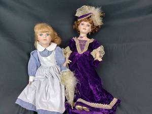 lot 47 image: Morning and Collectors Choice Porcelain Dolls