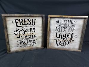 lot 62 image: Decorative Craft Signs