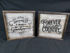 lot 63 image: Decorative Craft Signs