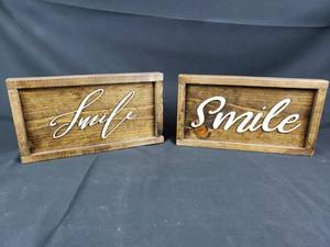 lot 68 image: Decorative Wood Crafts Inspirational Sign