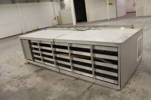 lot 13 image: Honeywell Aluminum Screen Print Shelf Cabinet with Timer