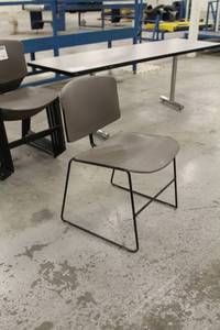 lot 22 image: Lot of (9) Stacking Conference Chairs