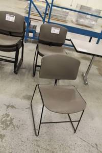lot 23 image: Lot of (10) Stacking Conference Chairs