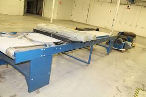 lot 2 image: M&R Print Printing Press 38in. Vitran UV Screen Printing Conveyor Dryer with Dayton Blower 2C820 Polyphase Motor