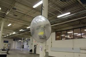 lot 30 image: 180 Degree Round Convex Wall Mirror