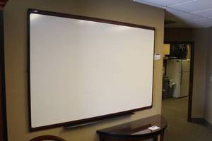 lot 44 image: Quartet Wall-Mount Wood Frame Office Whiteboard