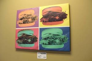 lot 67 image: The Hamburger Wall Art