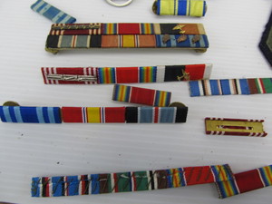 lot 282 image: Lot of Vintage Military Insignia Patches Buttons etc