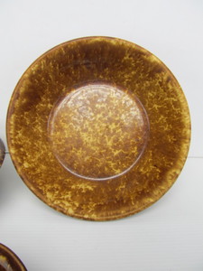 lot 270 image: 3 Pieces of Antique ROCKINGHAM Stoneware Pottery
