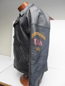 lot 138 image: HARLEY DAVIDSON Mens Genuine Leather Motorcycle Jacket