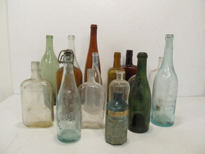 lot 17 image: Lot of Antique Bottles