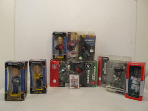 lot 18 image: Group of Sports Figures Bobbleheads etc