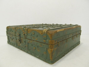 lot 19 image: Antique Flatware In Great old Wood Storage Case