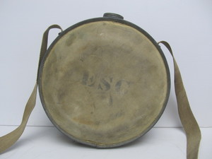 lot 88 image: Early U.S. Forest Service Galvanized Round Canteen