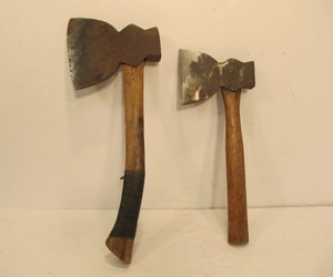 lot 109 image: Pair of Old Vintage Hatchets