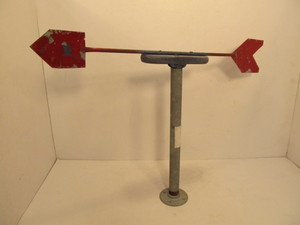 lot 110 image: Old Vintage Primitive Metal Direction Arrow for Weather Vane or Lightning Rod