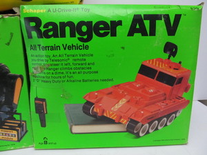 lot 156 image: 3 Vintage SCHAPER Toy Vehicles wOriginal Boxes