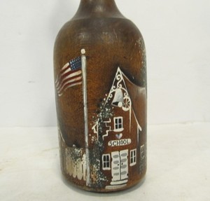 lot 160 image: Vintage Hand Painted Folk Art Wooden PestleMasher