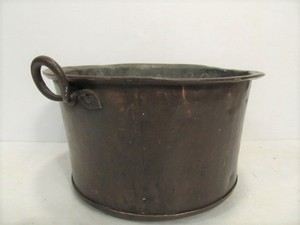 lot 161 image: Antique Hanging Copper PailBucket