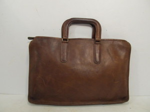 lot 141 image: Authentic Vintage Coach Mens Leather Briefcase Shoulder Bag