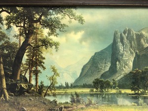 lot 180 image: Antique ALBERT BIERSTADT Framed Print