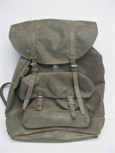 lot 166 image: Vintage European Military Backpack