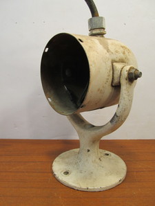 lot 184 image: Old Vintage Industrial Cast Iron Spotlight or Ships Light Fixture